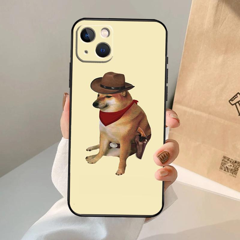 Funny Cheems Doge Case For iPhone 16 15 14 13 11 12 Pro Max XS X XR Plus Back Cover For iPhone 16 15 14 12 13 Mini