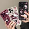 Cute Hello Kitty Gramophone Phone Case For Google Pixel 7 8 9 Pro 7A 8A 5G 9 Pro XL Soft Silicone Y2K Shockproof Pink Cover