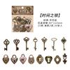 30 pz/confezione Adesivi Orologio Meccanico Vintage Decorativi Fai da Te Materiali Scrapbooking Arte Collage Cancelleria Adesivi Estetici