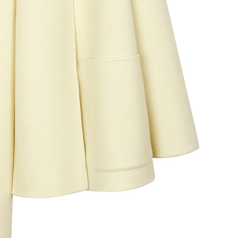 LESS 2024 Winter Straight-Fit Lamb Wool Blend Coat