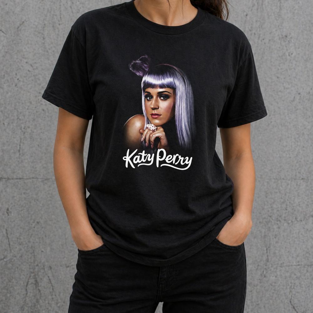 Katy Perry T Shirt Pop Music Graphic Tee Unisexs Unisexs Kids Black Gift 2XL