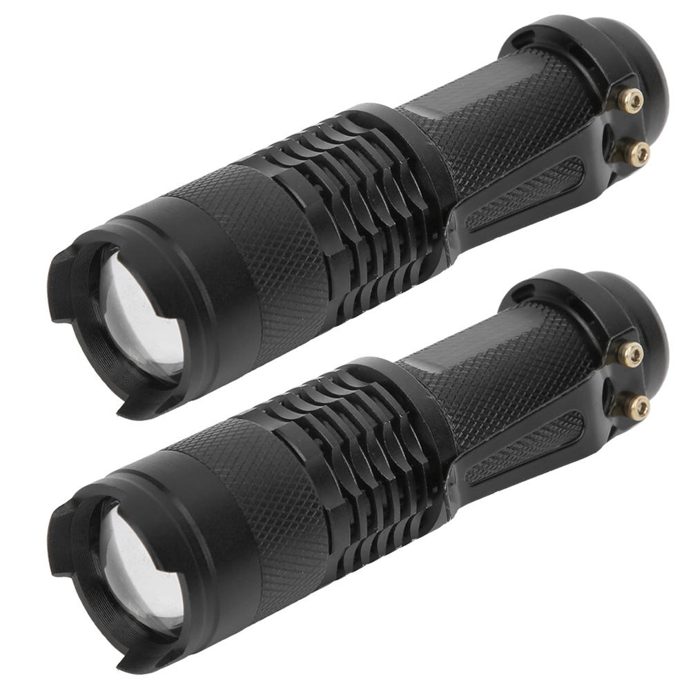 

2 шт. наружная вспышка Super Defender EDC мини-зумируемый фонарик с телескопической фокусировкой