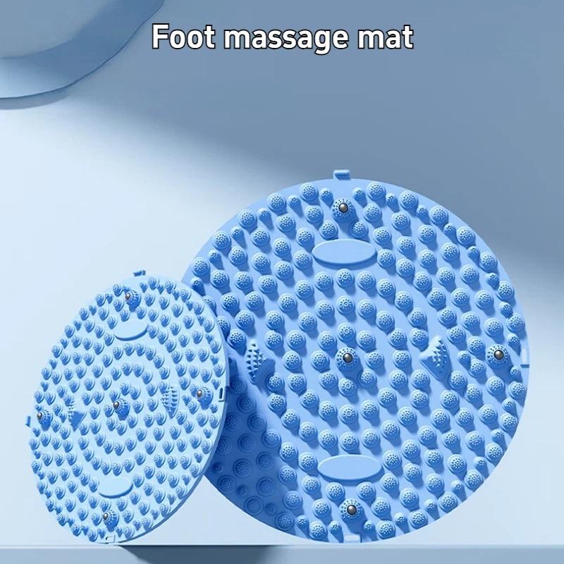 Foot Yoga Massage Acupressure Board Mat Muscle Relaxation Round Exercise Mat Fitness Foot Training Massage Acupressure Mat