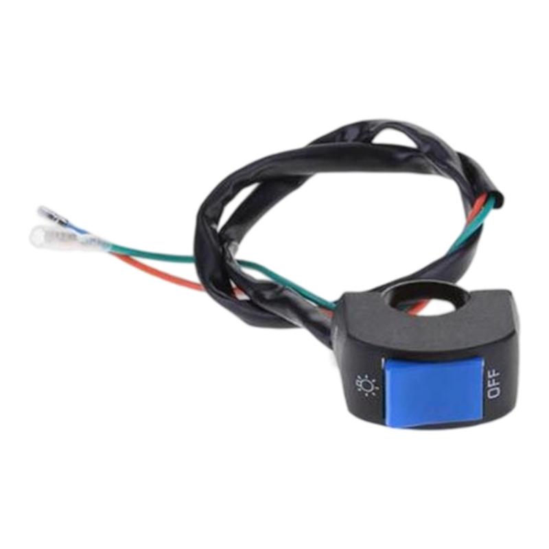 

High Sensitivity Motorcycle LED Light Controllers Rapid Adjustment Fast release Motorcycle Switches for Bike Modification синій