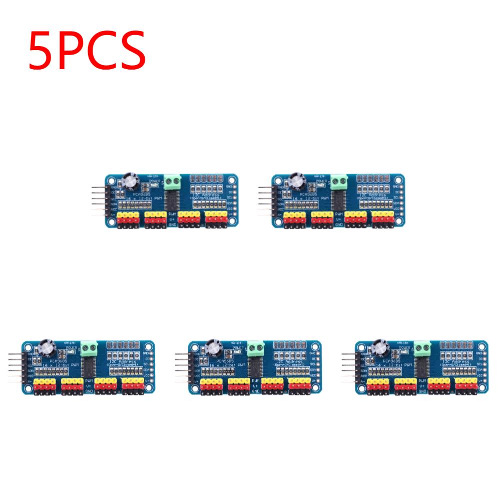 PCA9685 16 Channel 12 Bit PWM Servo Driver Board I2C Interface PCA9685 Shield Module Servo Shield for Arduino Robot/Raspberry Pi