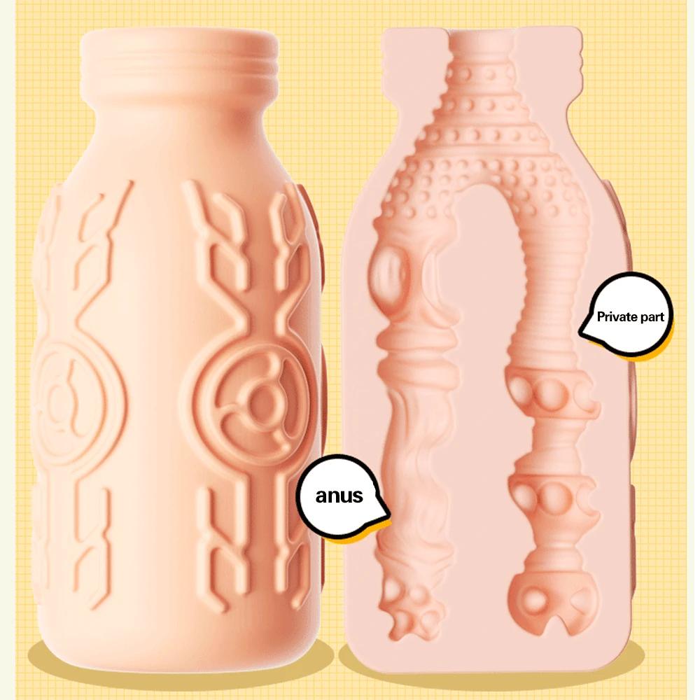 Male Portable Masturbator Cup Sex Toy for Men Penis Trainer Pocket Pussy Real Vagina Anal Airflow Suction Control Adult Products