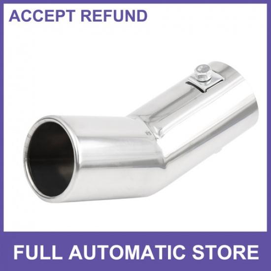 

Auto Chrome Curved Exhaust Tail Muffler Tip Pipe Fit Diameter 075inch to 15