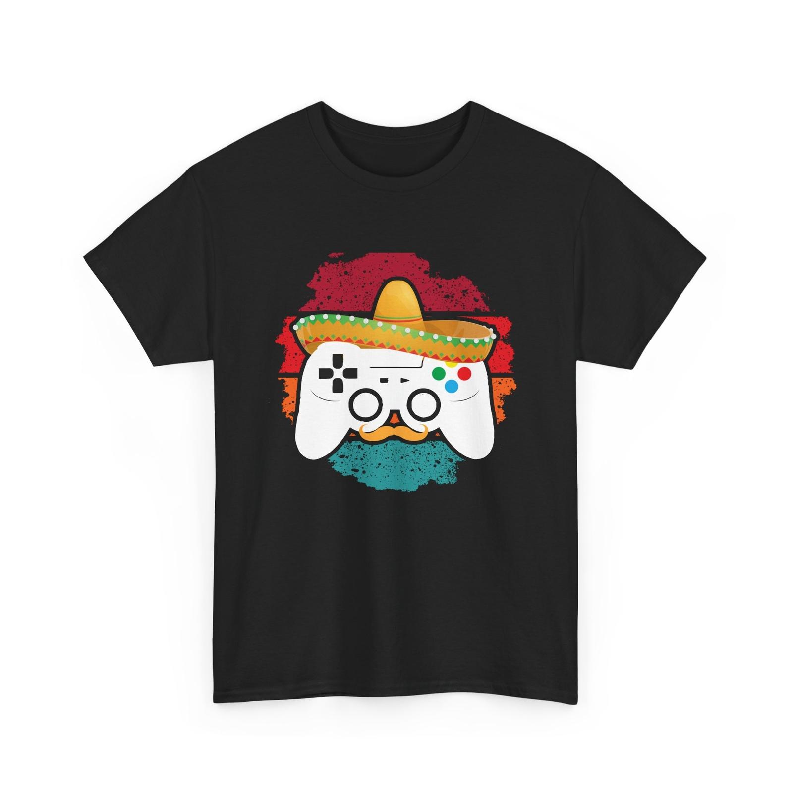 Футболка Mexicano Gamer | Футболка в режиме игры | Забавная ретро-футболка для игроков S
