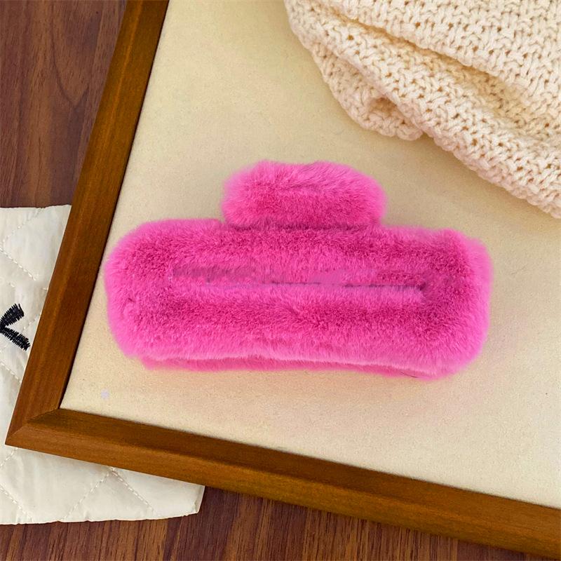 

Корейская большая квадратная плюшевая заколка для волос для женщин, модная темпераментная заколка-акула, заколки-бабочки, головной убор для девушки, аксессуары для волос