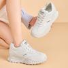 Women's spring new thick-soled versatile color matching breathable heightening shoes ballet sneakers women