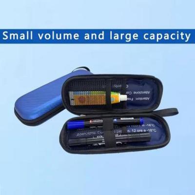 Multipurpose PU Insulin Cooling Bag Waterproof Thermal-Insulated Insulin Cooler Portable Reusable Pill Protector for Home