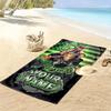 Name Custom Poison Print Beach Towel, Large Soft Quick Dry Towel for Beach Camping Swimming