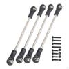 4 / Set Upgraded RC Car Steering Rod Servo age Turnbuckle for ZD HPI 1: 8 Buggy Crawler Parts
