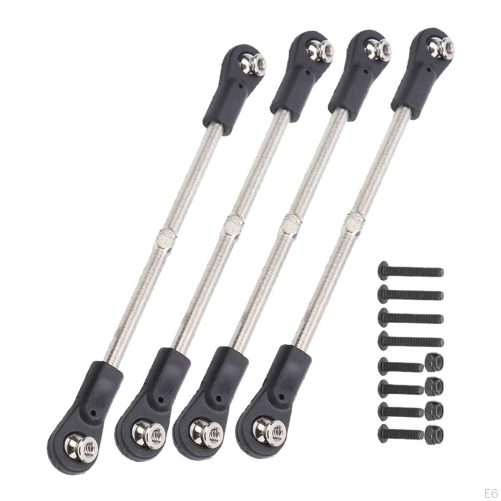 4 / Set Upgraded RC Car Steering Rod Servo age Turnbuckle for ZD HPI 1: 8 Buggy Crawler Parts