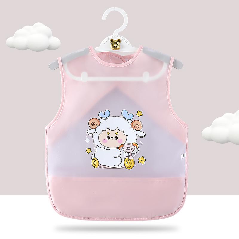 Summer Waterproof Unisex Baby Bib and Stain-proof Coverall Apron 90 (0-1.5 years)