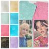 50Pcs Card Sleeves Laser Heart Shaped Card Films Trendy Kpop Photocard Holder  Kpop Idol Cards