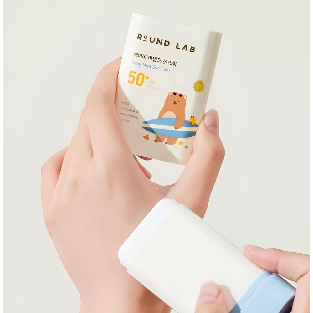 Round Lab Baby Mild Sun Stick SPF50+ PA++++ Gentle UV Protection for Sensitive Skin 21g