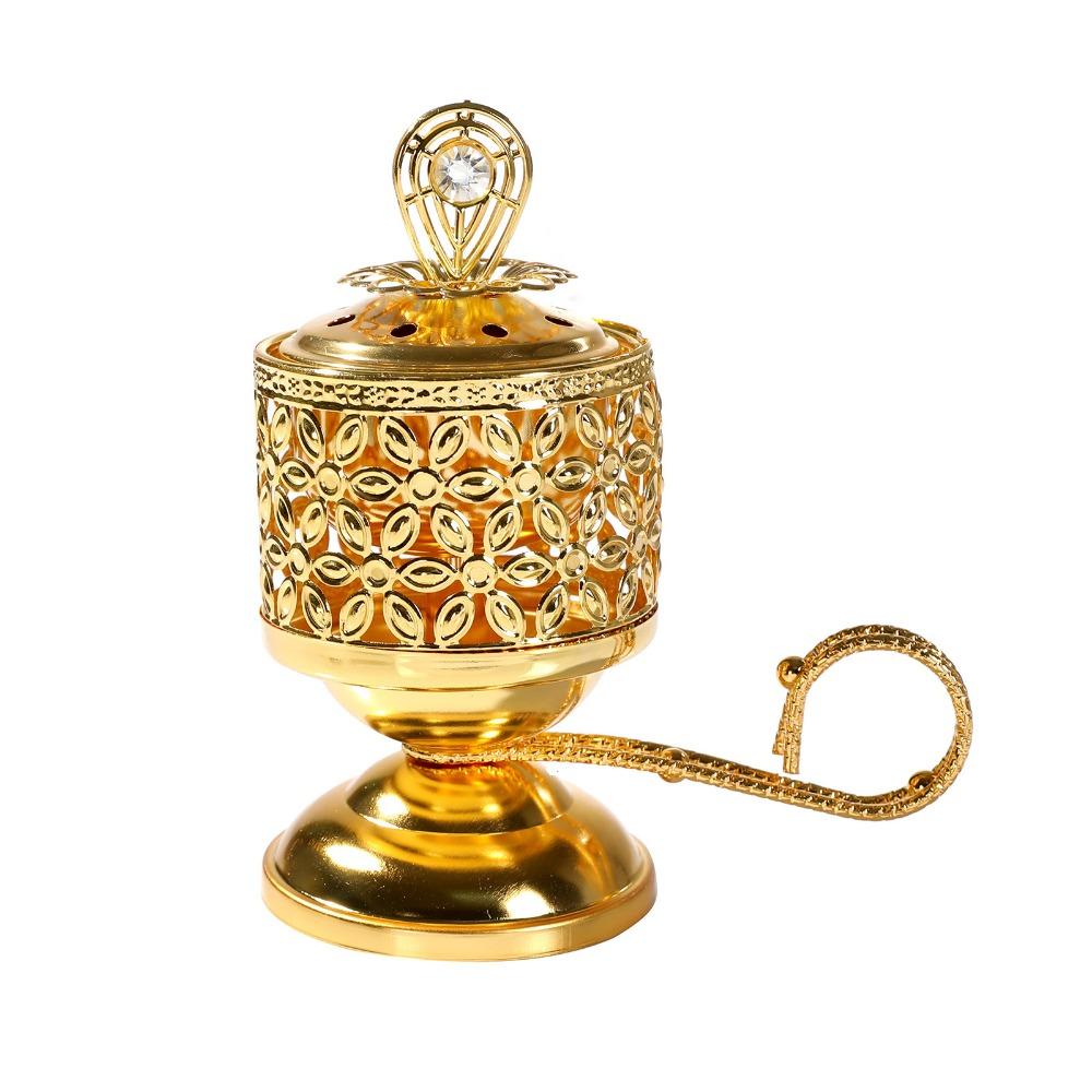 

Традиционная арабская курильница для благовоний с Ближнего Востока, ручная металлическая курильница, гостиная Style 2