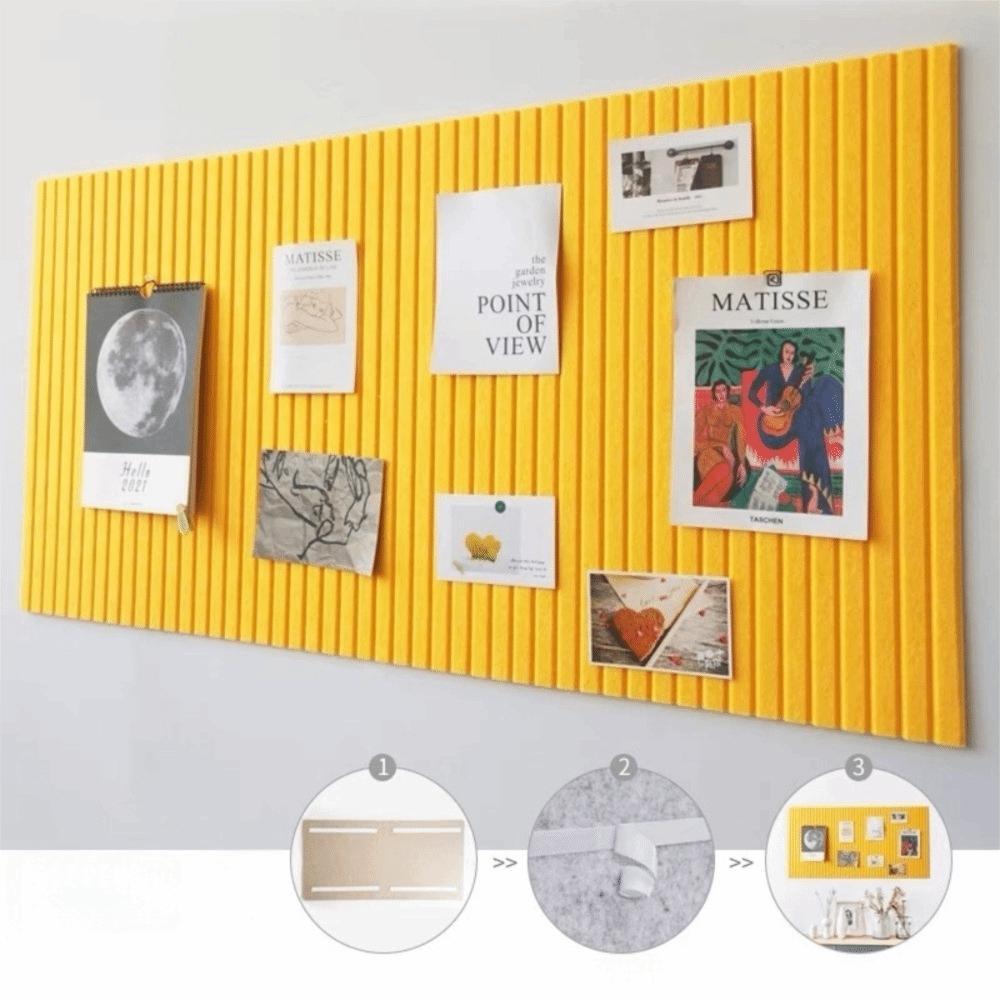 Lightweight DIY Felt Wall Stickers Self-Adhesive 40x60cm Photo Display Board No Drill Felt Bulletin Board Gallery Wall