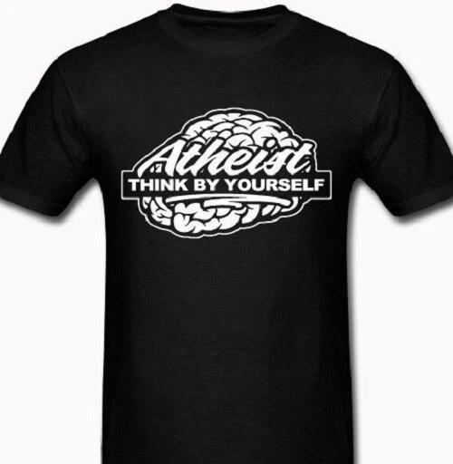 No Gods No Masters Atheist t-shirt Tee Anarchy anarchist Think brain religion XXXL