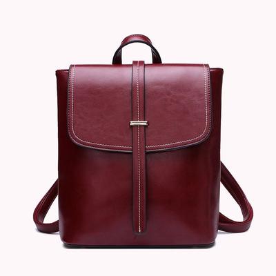 Backpack Female Multi-functional Fashion Genuine Leather Female Backpack Korean Version Bag Female