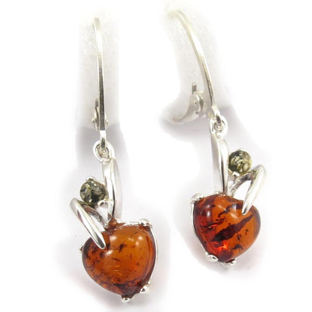 

Les Trésors De Lily [J9638] - Amber Inspiration Silver Sleepers (сердце)