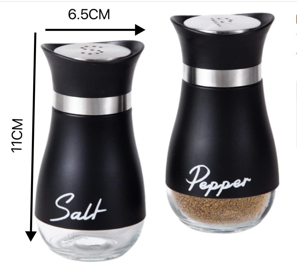 

Набор из 2 многоразовых солонок и перечниц, бутылочек для специй, контейнеров для дома, ресторана и пикника - 3,4 унции Кухонные принадлежности