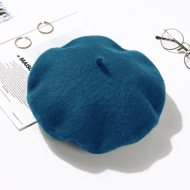 Women's Retro Wool Beret - Autumn/Winter Korean Style Pumpkin Painter Hat