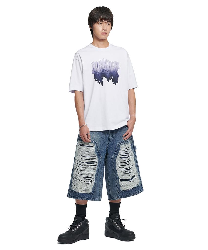 Nomaenyueol Melting Logo T-Shirt - White