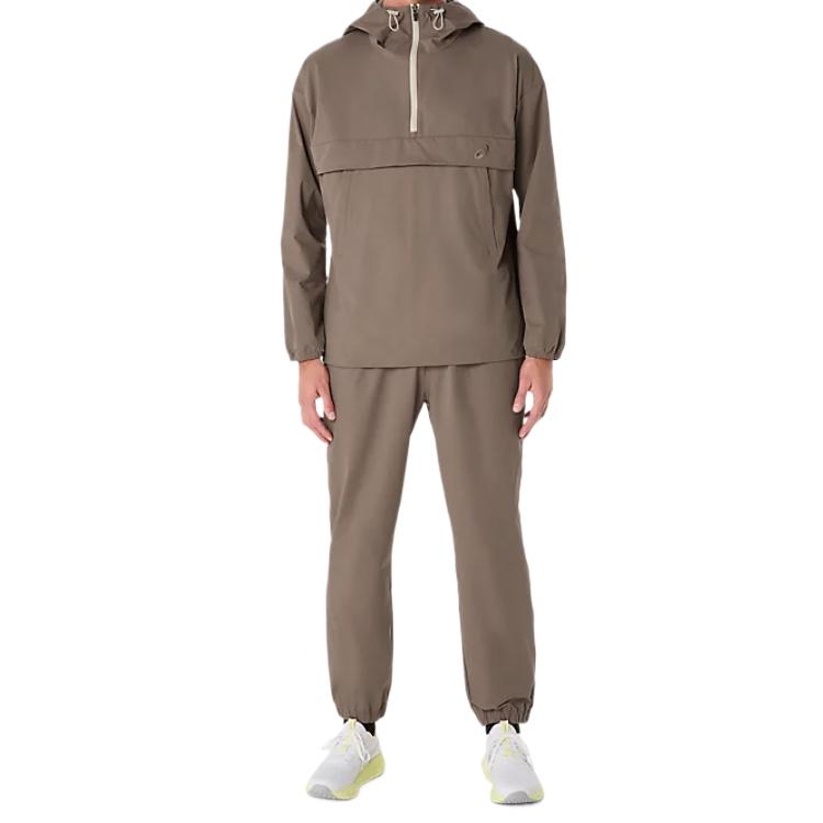 Asics Jackets Men's Light Taupe Hooded Moderate Workwear 2031E893-020