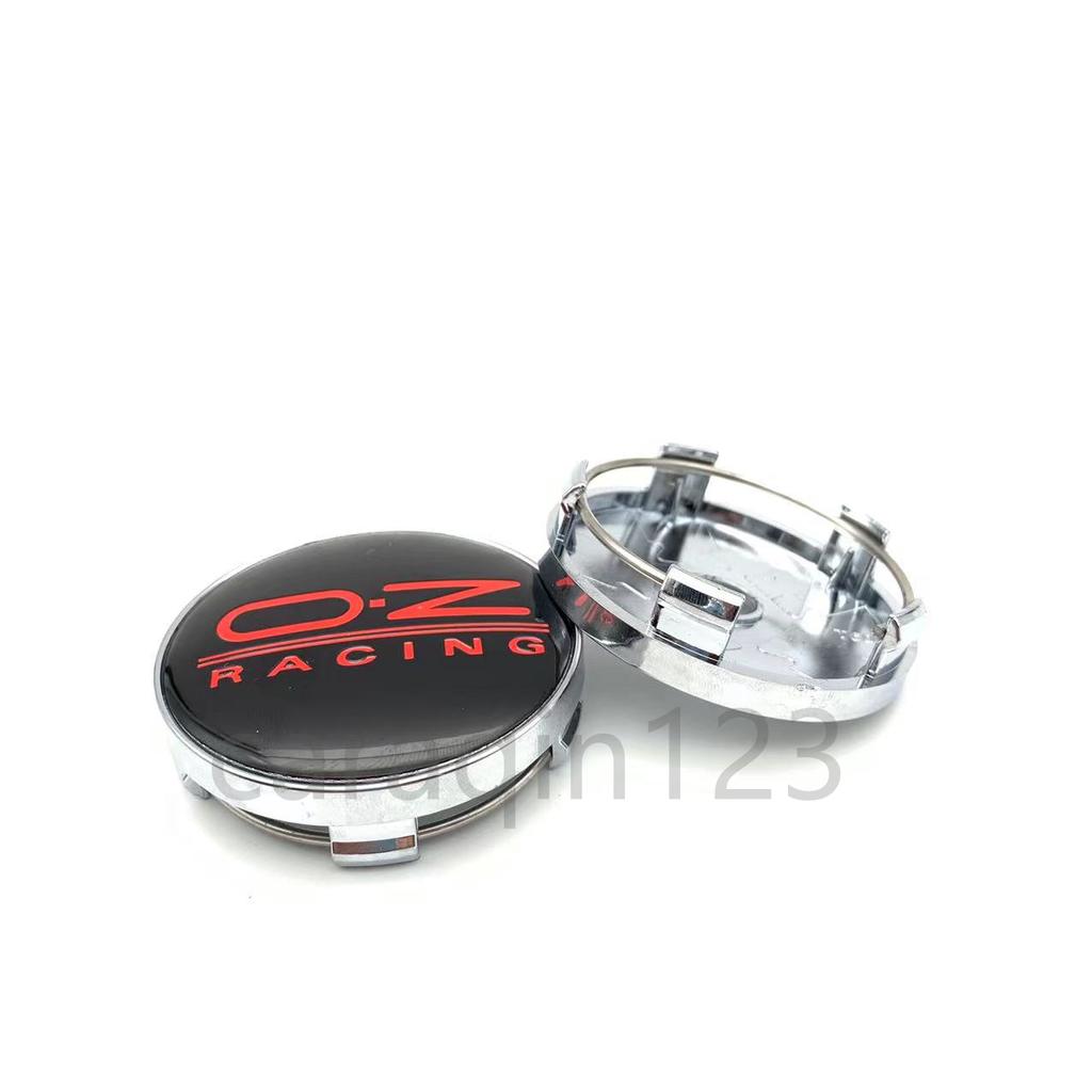 4 ΤΕΜΑΧΙΑ 60mm OZ Racing Καλύμματα Κέντρου Τροχού Αυτοκινήτου Σήμα Εμβλήματος Λογότυπο Τροχού Ετικέτα Αξεσουάρ Στυλ Αυτοκινήτου