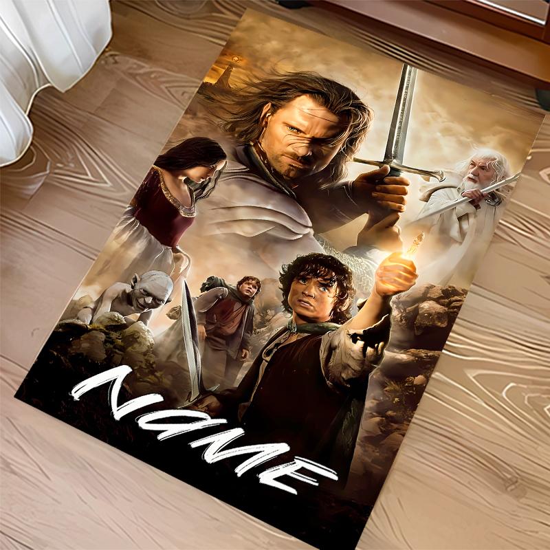 Custom Personalization The Fellowship of the Ring Print Area Rug - Soft, Washable Non-Slip Indoor Mat,Living Room,Home&Office Decorative Rug