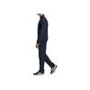 adidas Windproof Stand Collar Long Sleeve Top Comfortable Elastic Pants Casual Sports Suit Men Suit Black Blue DV2462