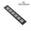 Parts Accessories Household Air Vent Grille Wall Ventilation Cover Wardrobe 50*100-600mm Aluminum For Cupboard