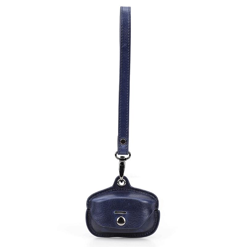 Sony WF-1000XM4 Leather Protective Case with Lanyard for Bluetooth Earphones