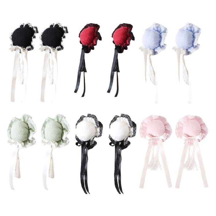 2PCS/Set Hairpin Chinese Style Hair Bun Shape Hairpin for Teen Halloween Use