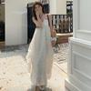 French Pure Desire Sexy Backless Vacation Neck Sling Dress Women's Summer Seaside Photo Atmosphere Super Fairy Dress