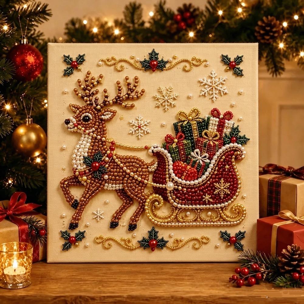 Handmade Christmas Painting Art Kit Santa Painting Set Christmas Halloween