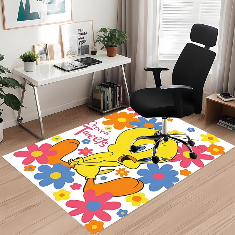 Tweety Printed Carpetrugfor Office Chair Living Room Bedroom Kitchen Room Decor Gifts