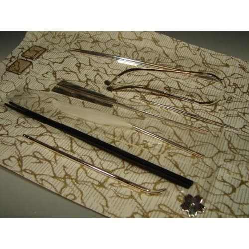 Seven Fire Tools (Nanatsudougu) 11-Piece Set, Made in Japan, Sanjo City, Niigata Prefecture, Incense Ceremony Tools Set, Perfect for Beginners and Tea