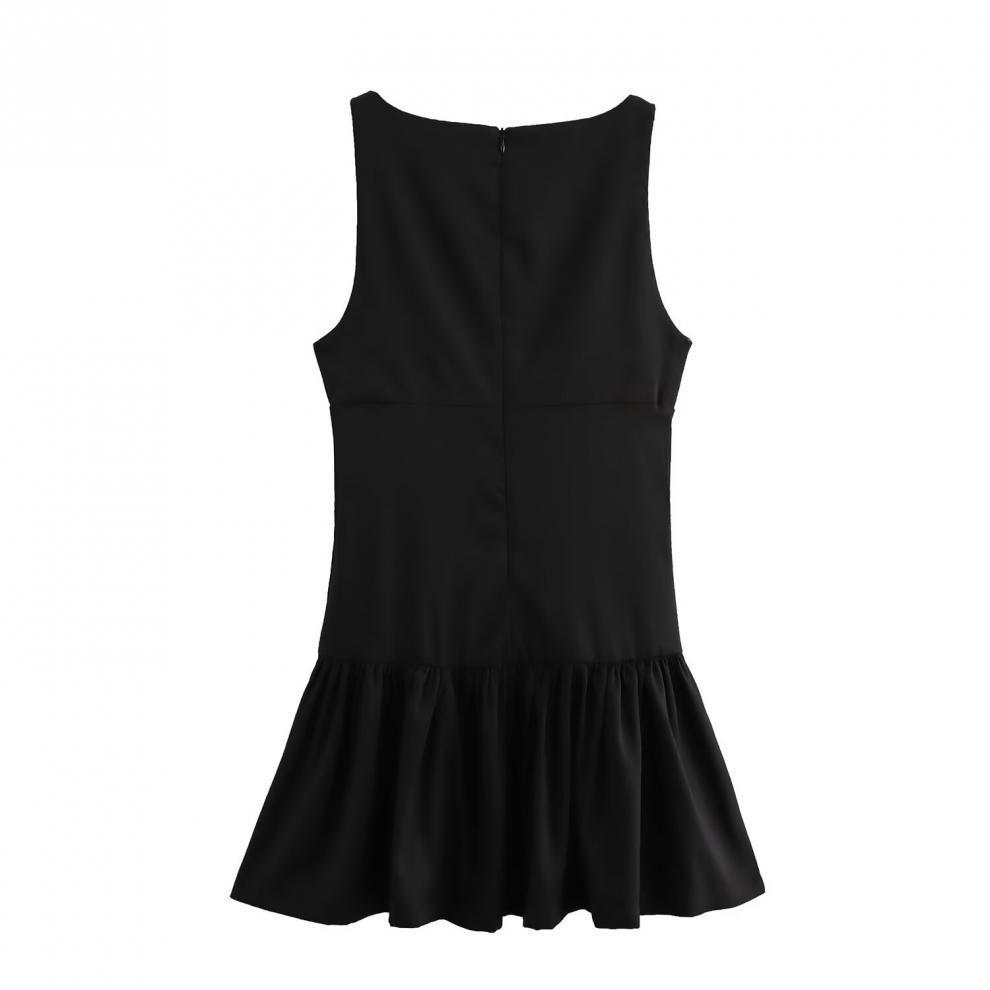 Winter New European & American Fashionable Bow Short Dress for Women