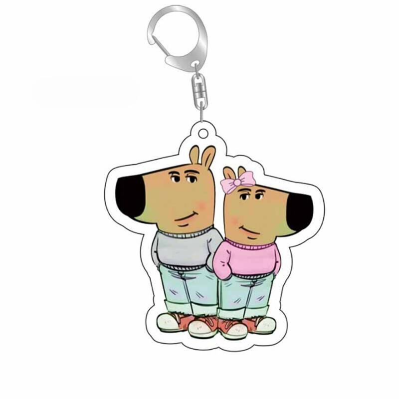 Chilgai Keyring Unique Character Keyring Custom Keyring Black Paint Guy