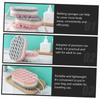 6pcs Soft Exfoliating Bath Sponge for Adults, Three Layer Shower Scrubber with Fast Drying Lanyard