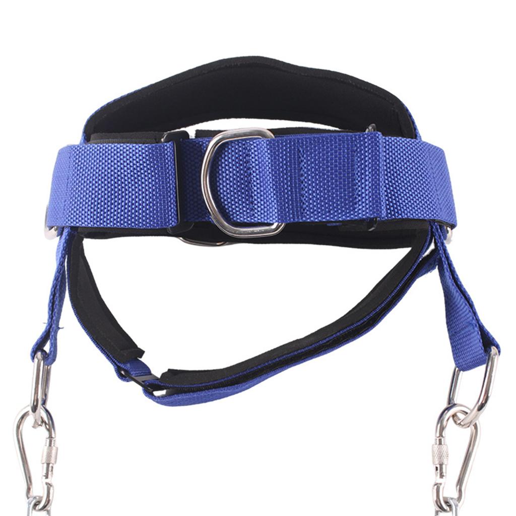 Fitness Neck Harness Weight Lifting Training Exerciser Head Harness Exerciser with Steel Chain Boxing Trainer Equipment