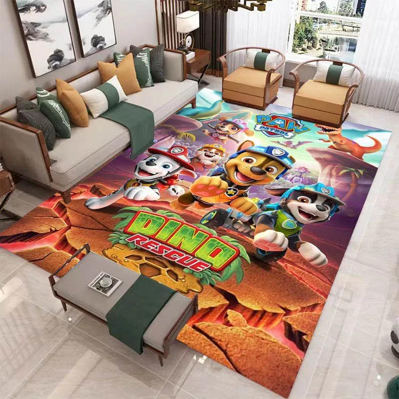 3D Cartoon PAW P-Patrol Printed Carpet Living Room Bedroom Carpet Non-slip Carpet Home Bedroom Decor Area Rug Birthday Gift