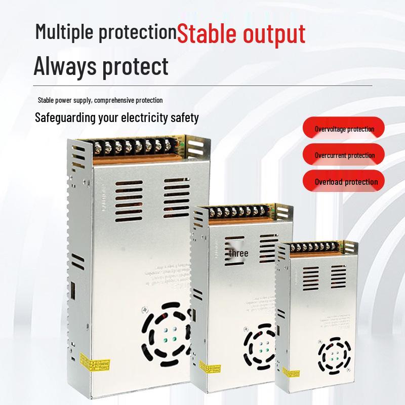 220V To 12V/24V/5V DC Power Supply for LED Strip Lights - 5A/10A/30A, 60W Transformer