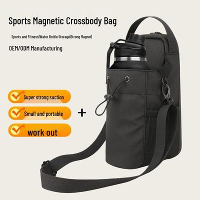 Wasserdichte Crossbody-Tasche für Sport & Fitness, Magnetverschluss, Platz für Handy & Schlüssel, Innen-/Außenbereich, Inklusive Flaschenhalter.