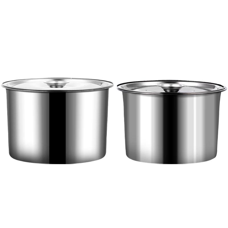 Stainless Steel Condiment & Oil Storage Jars with Lids