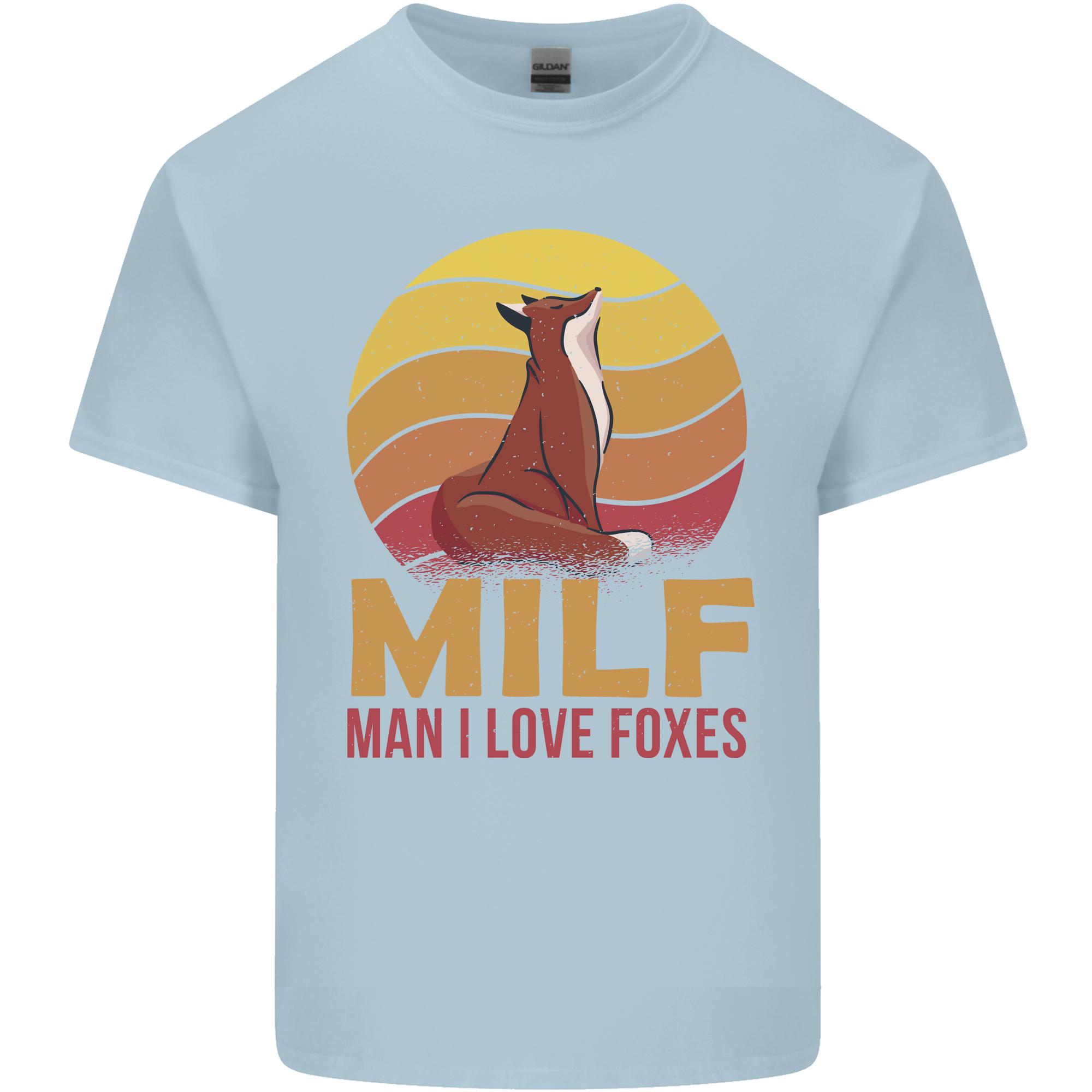 MILF Unisex I Love Foxes Fox Unisexs Light Cotton TShirt S