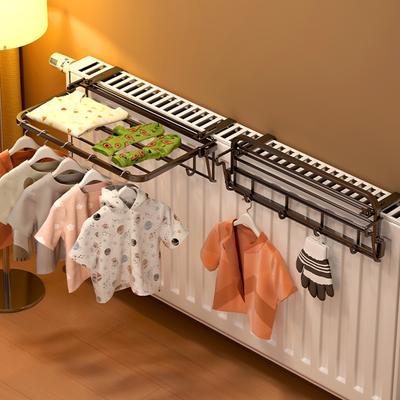 Hanging Cloth Hanger Heating Radiator Holder Towel Rail Compact Design